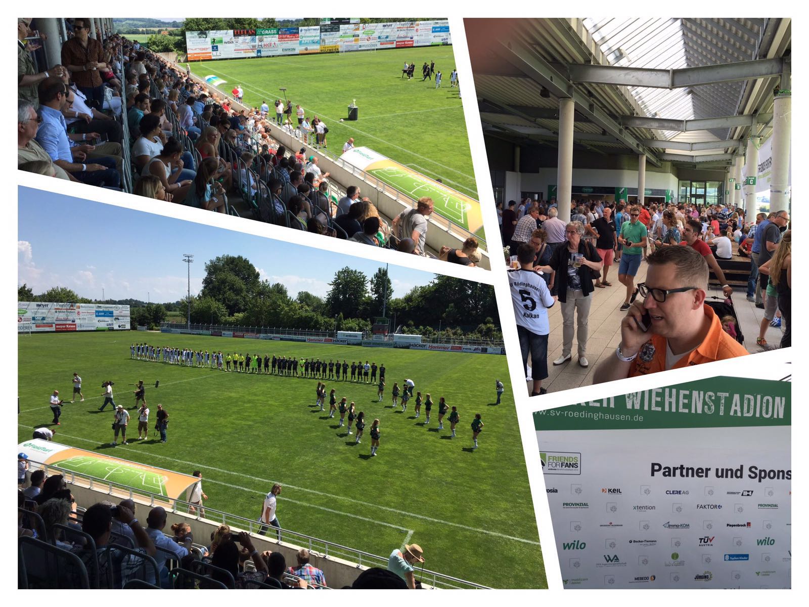 Bilder eines Fussballspiels