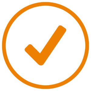 Ein Icon mit einem Haken