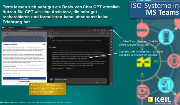 Eine Infografik zum Thema ISO Systemen in MS Teams