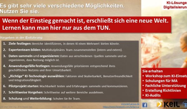 Eine Infografik zum Thema KI Lösungen